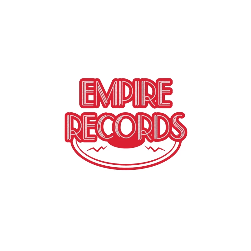 Vintage Empire Records Red Logo Design Travel Mug