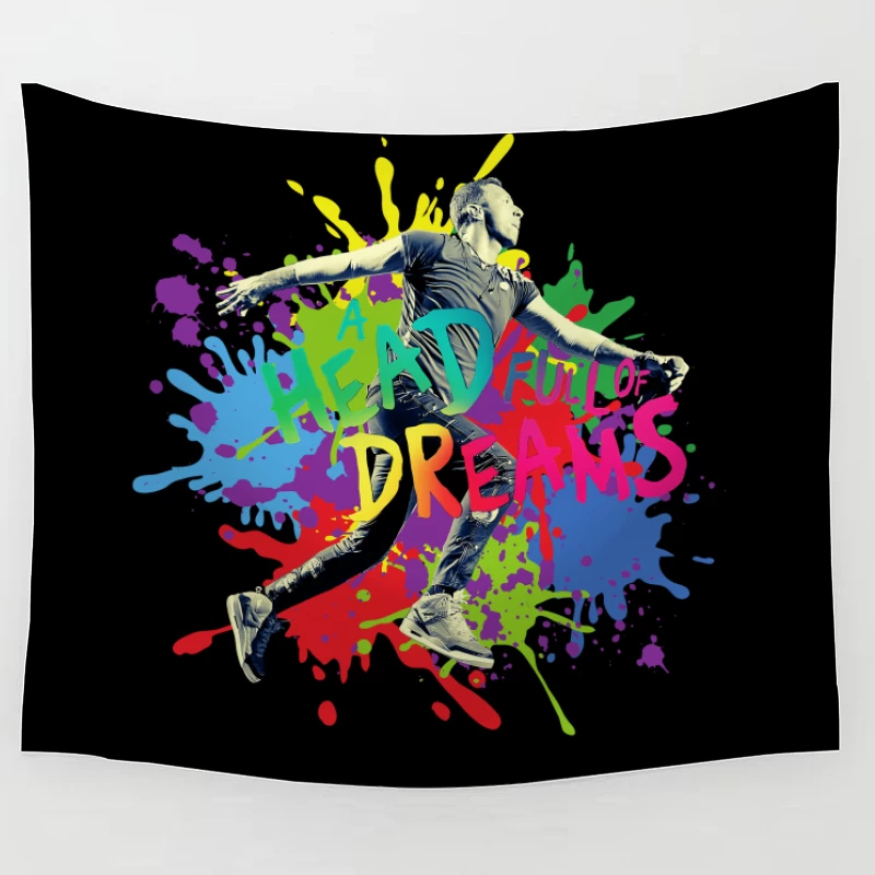 Coldplay Splash Color Tapestry