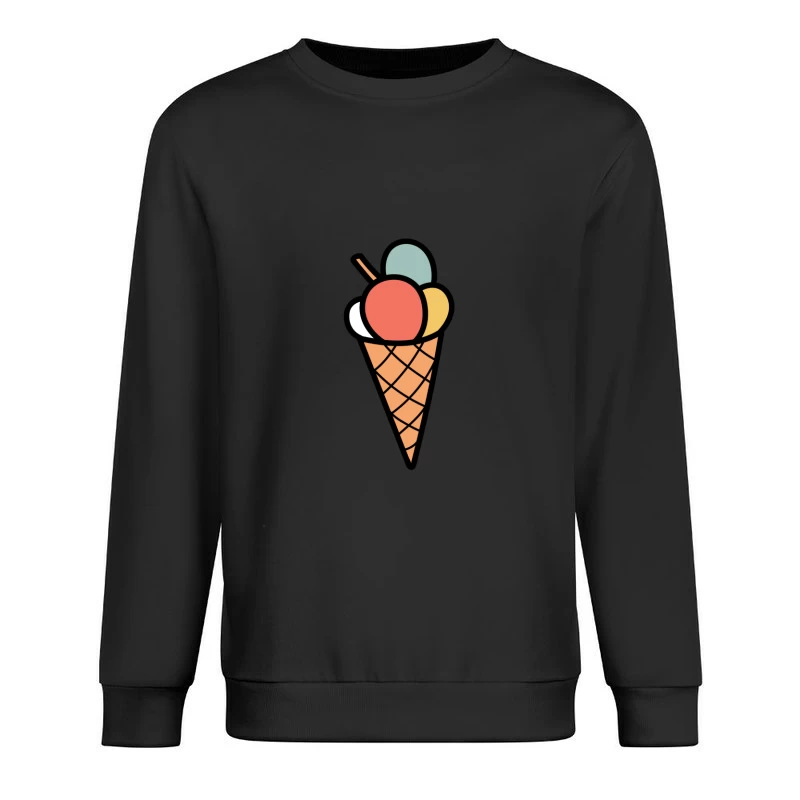Cône de glace coloré Homme Sweat-shirt à enfiler