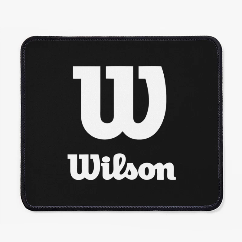 Wilson Sports Brand White Logo Design Mouse Pad