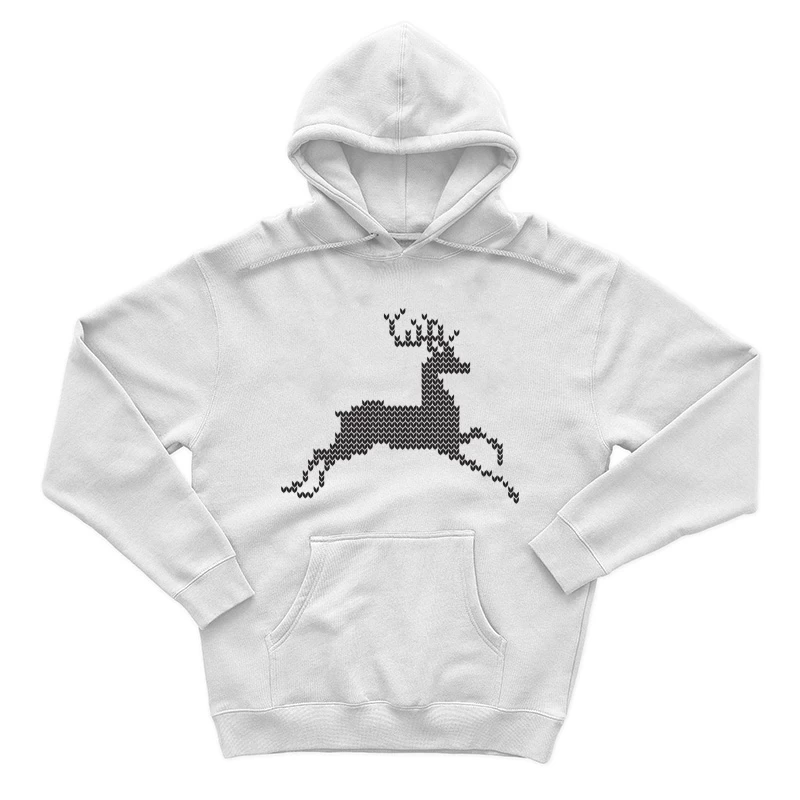 Motif de cerf en pixel art Homme Sweat à capuche