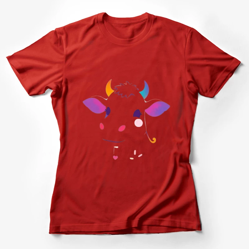 Stylized Blue Eagle Illustration Female T-Shirt