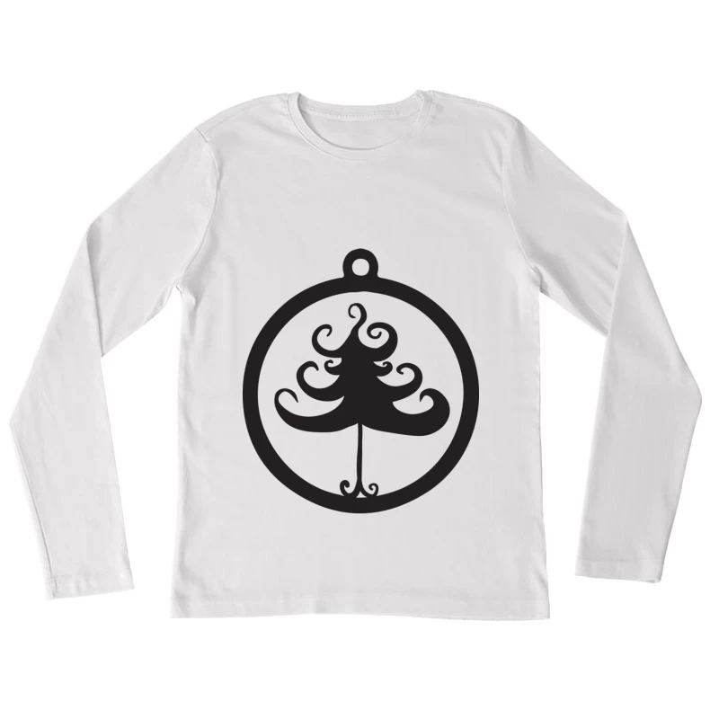 Ornement en forme d'arbre Femme Manches Longues T-Shirt