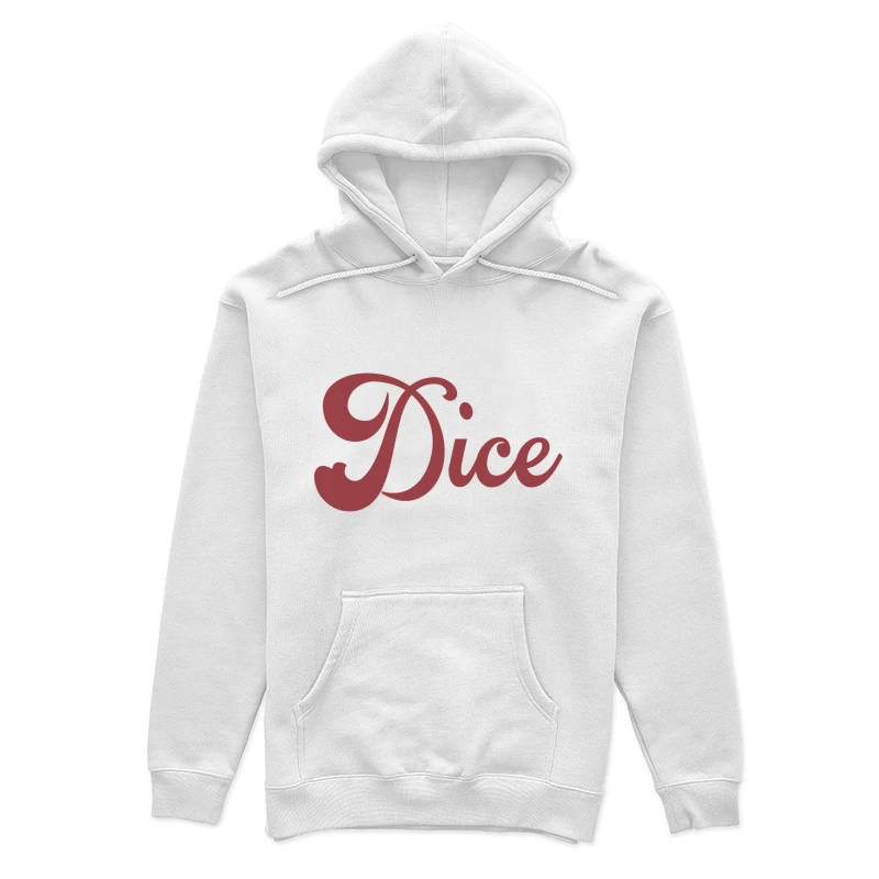 Rotes Skript mit stilisiertem Schriftzug Damen Pullover Hoodie