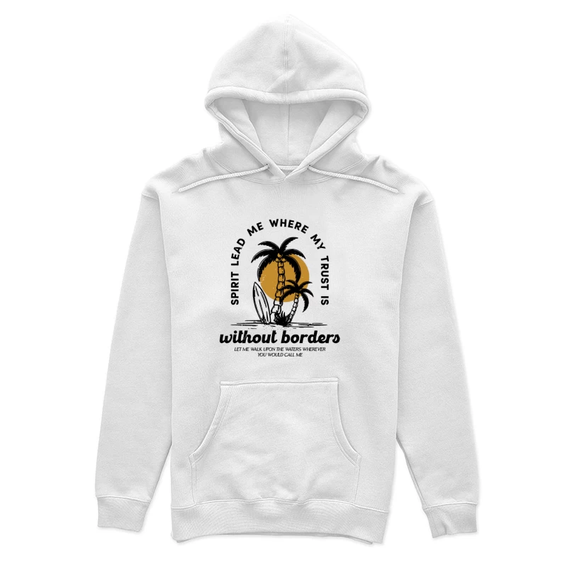 Île, Palmier et Citation Femme Sweat à capuche