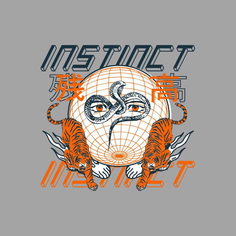 Instinkt und Stärke Design Herren T-Shirt