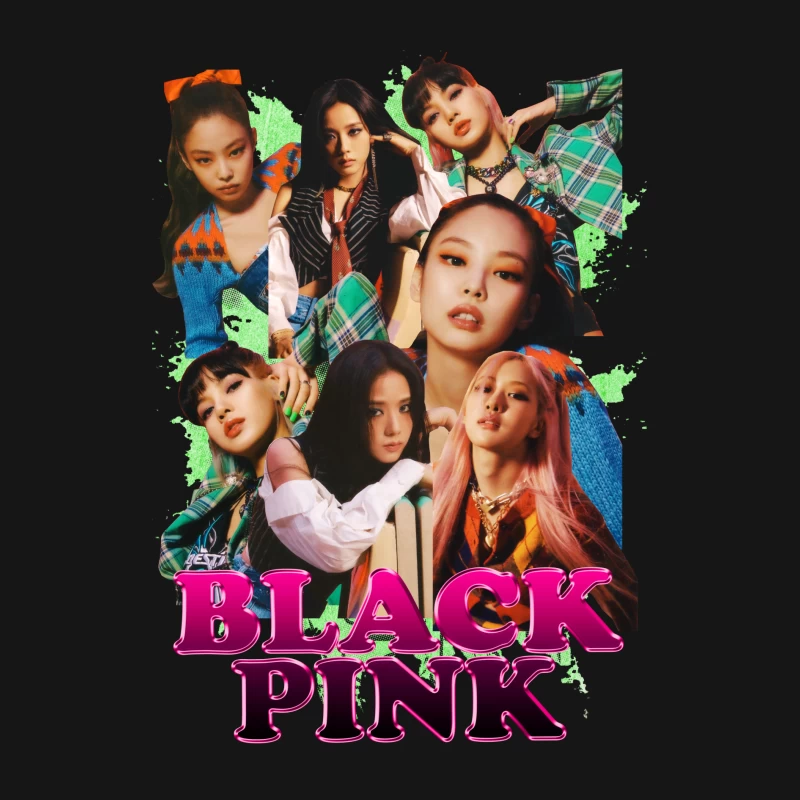 BLACKPINK Music Group Collage Female Long Sleeve T-Shirt