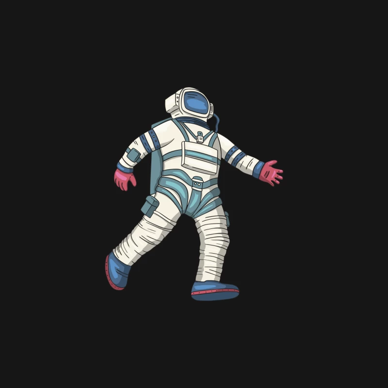 Astronaut im Raumanzug Herren Langarm T-Shirt