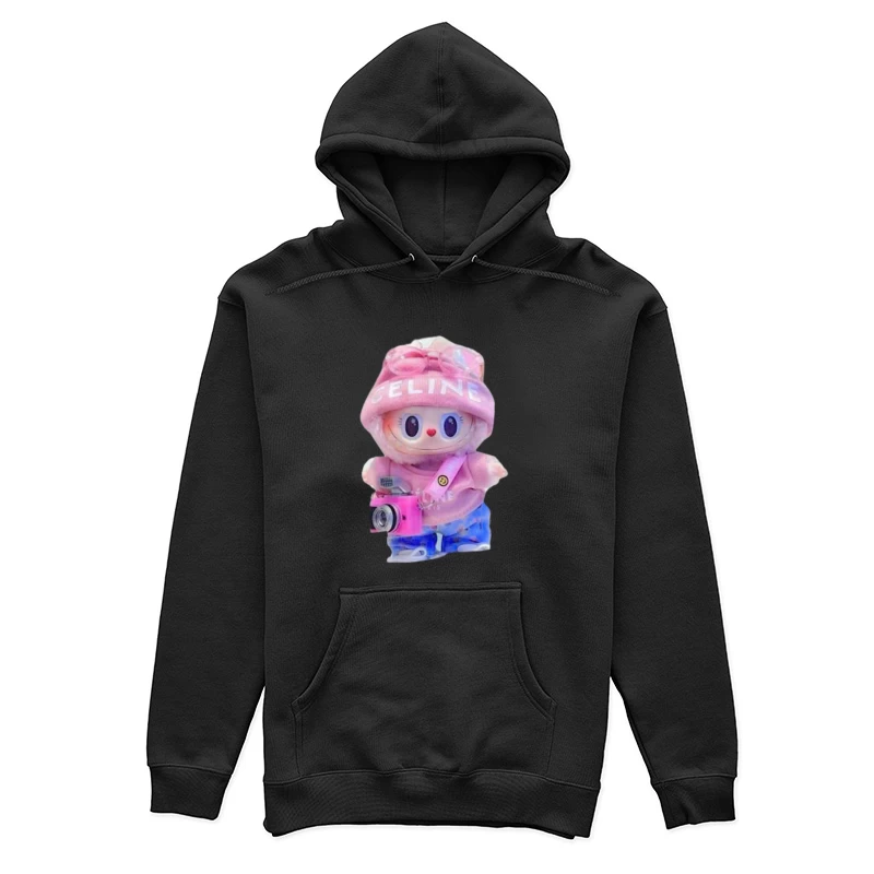 Niedliche Puppe mit Kamera und Mütze Damen Pullover Hoodie