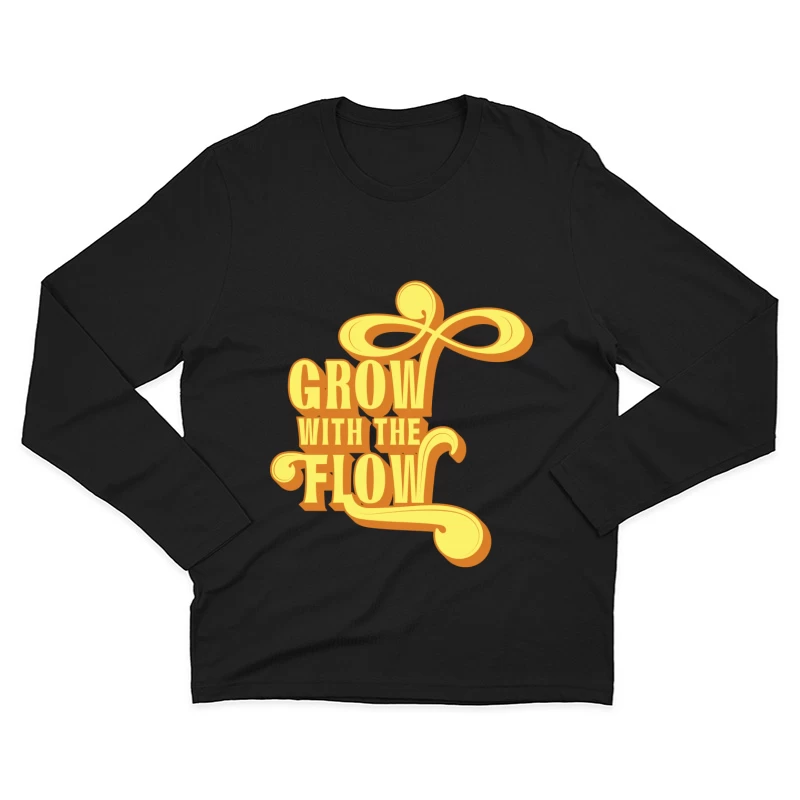 Wachse mit dem Flow Design Herren Langarm T-Shirt