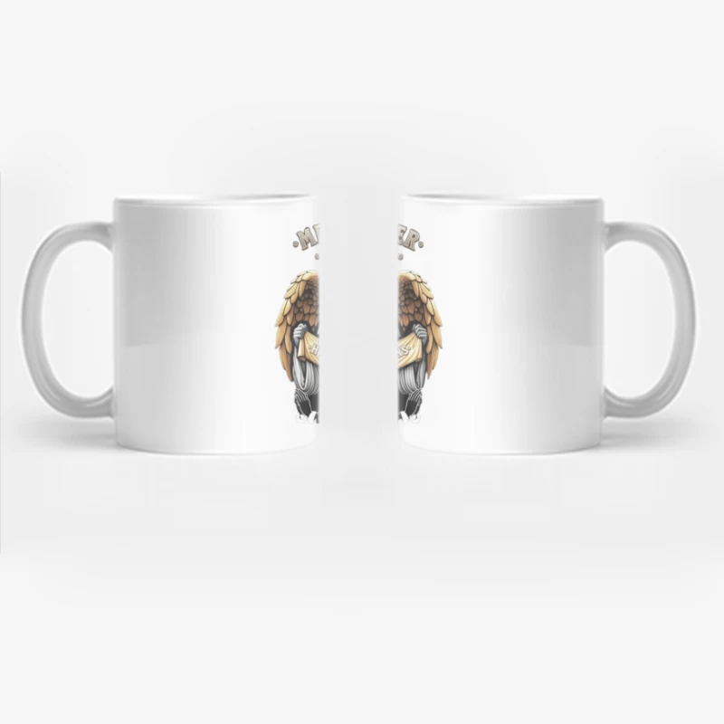 Divine Angel: Messenger of God with Hymn of Heavens Banner - Classical Religious Artwork Coffee Mug