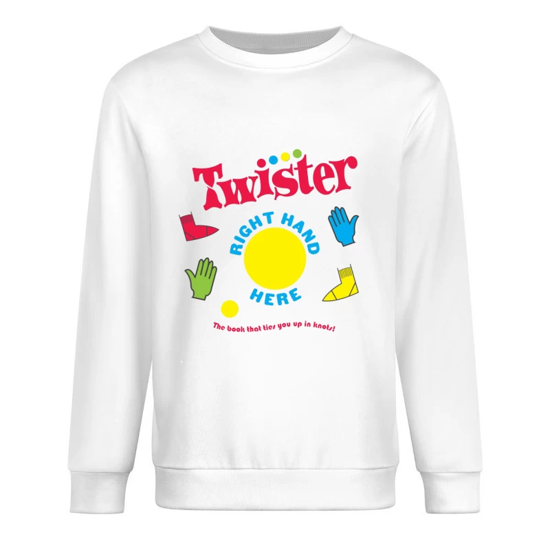 Twister Lets Play Game Male Pullover Sweatshirt