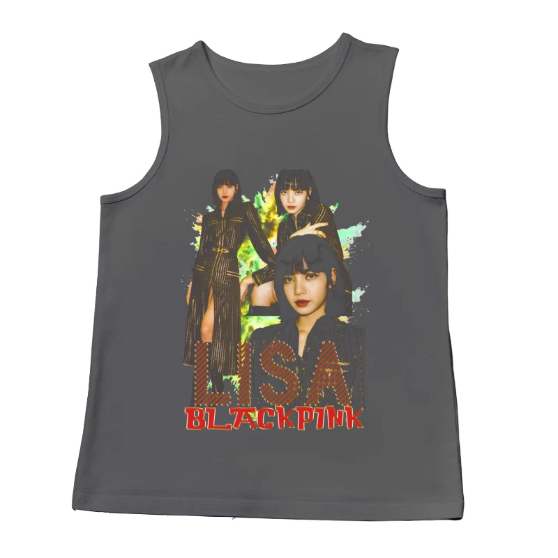 Lisa from BLACKPINK in Fashionable Attire Male Tank Top
