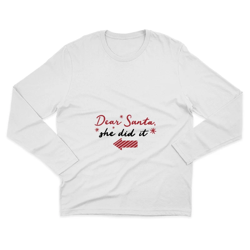 Lettre au Père Noël Homme Manches Longues T-Shirt
