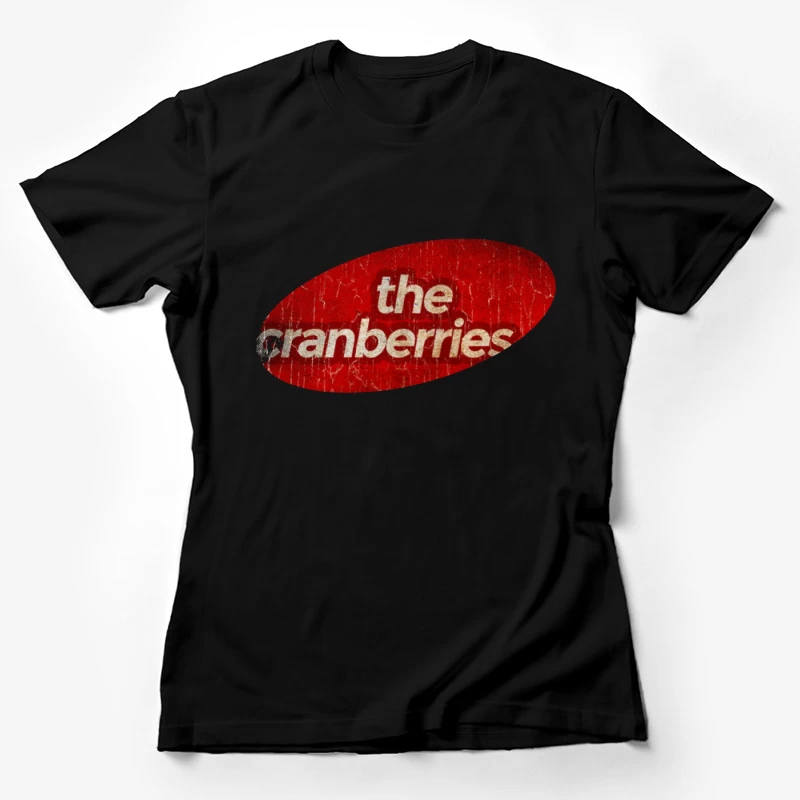 The Cranberries Vintage Band Logo in Red Female T-Shirt