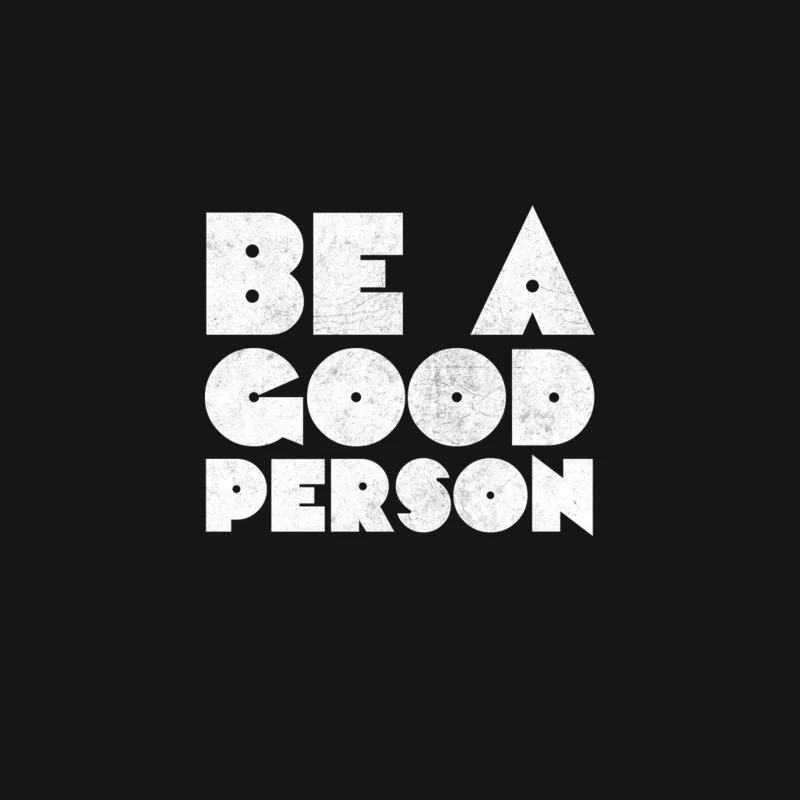 Be A Good Person  Retro Typography Design Desk Mat