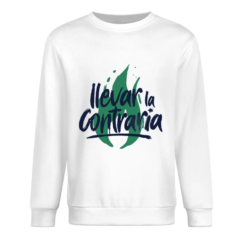 Grafikdesign mit Flamme und Schriftzug Herren Pullover Sweatshirt