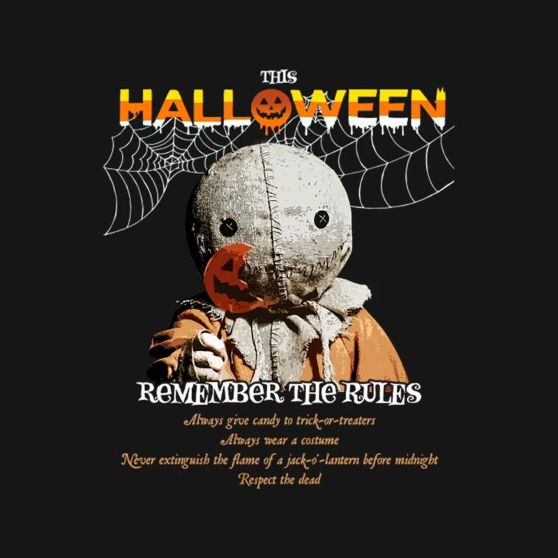 Sam says Follow the Rules of Halloween Mouse Pad