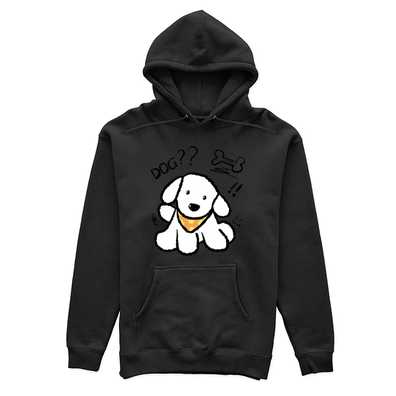Süßer Cartoon-Hund mit gelbem Halstuch Damen Pullover Hoodie