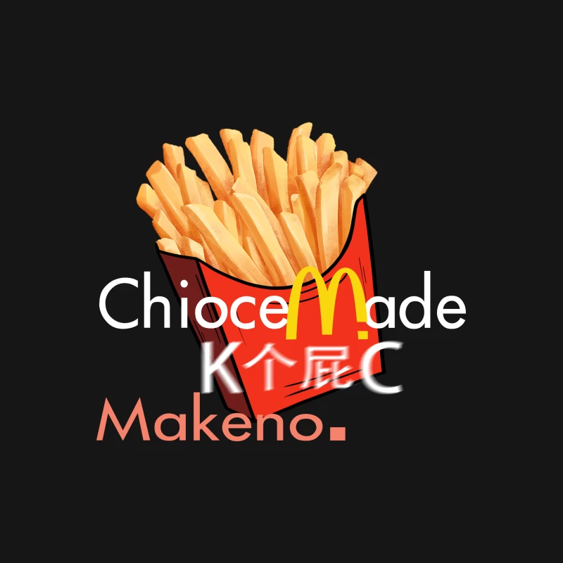Pommes-Design mit Wortspiel Herren T-Shirt