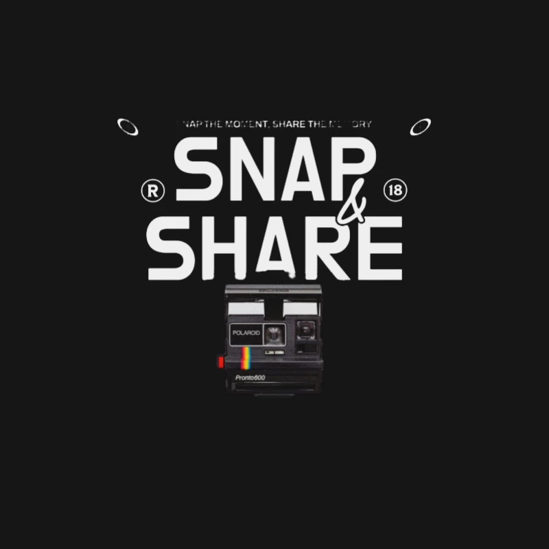 Teilen Sie den Moment mit einer Polaroid-Kamera Herren Langarm T-Shirt