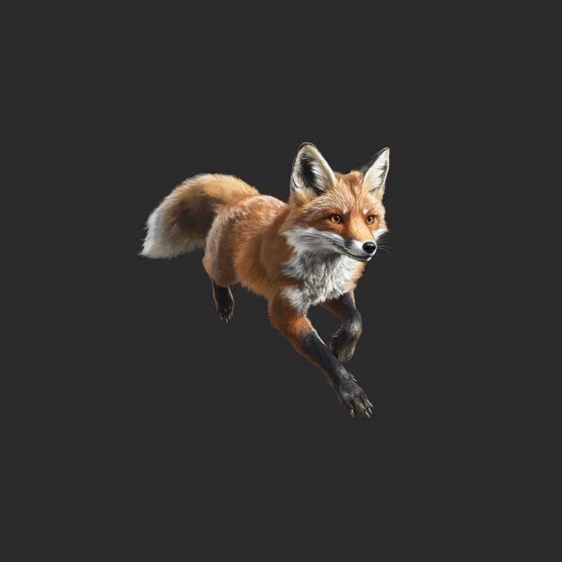 Majestic Red Fox: A Glimpse of Wild Nature Baseball Cap