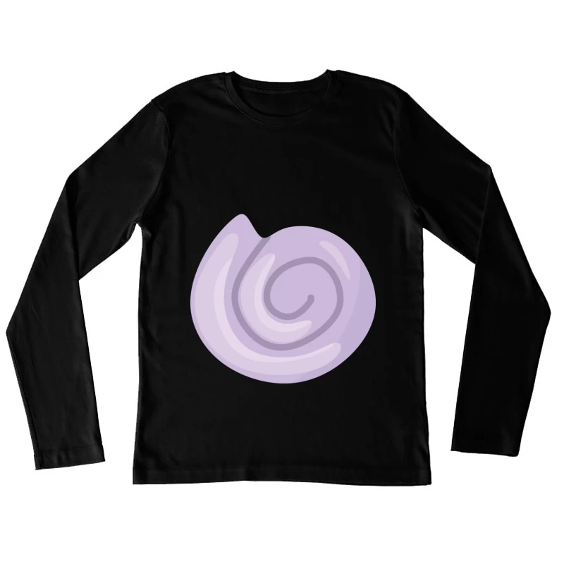 Spirale de coquillage violet Femme Manches Longues T-Shirt