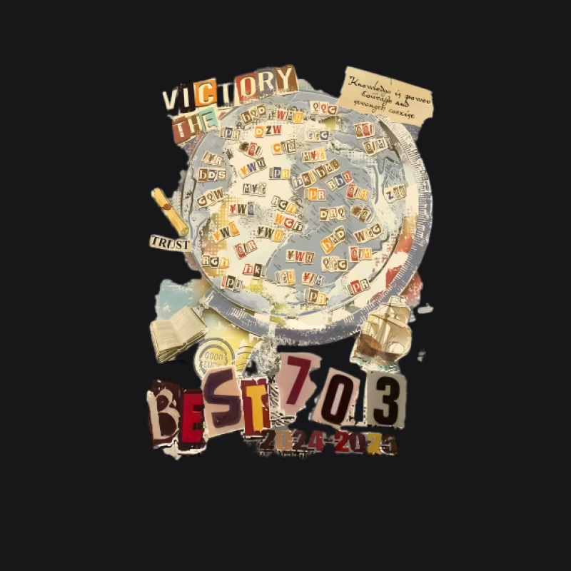Collage di lettere e numeri Felpa con cappuccio Uomo