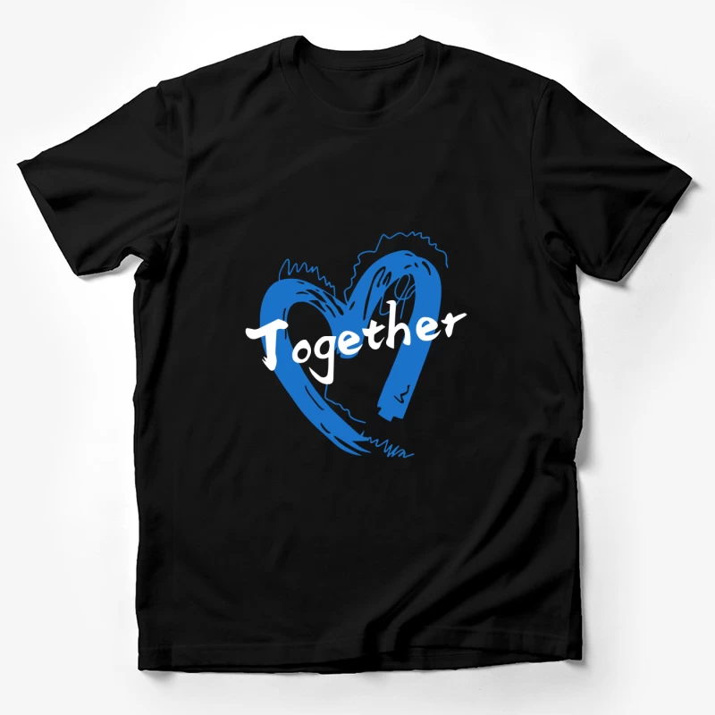 Gemeinschaftliches Herzdesign Herren T-Shirt