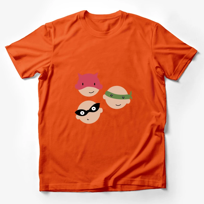 Visages de Super-héros Amusants Homme T-Shirt