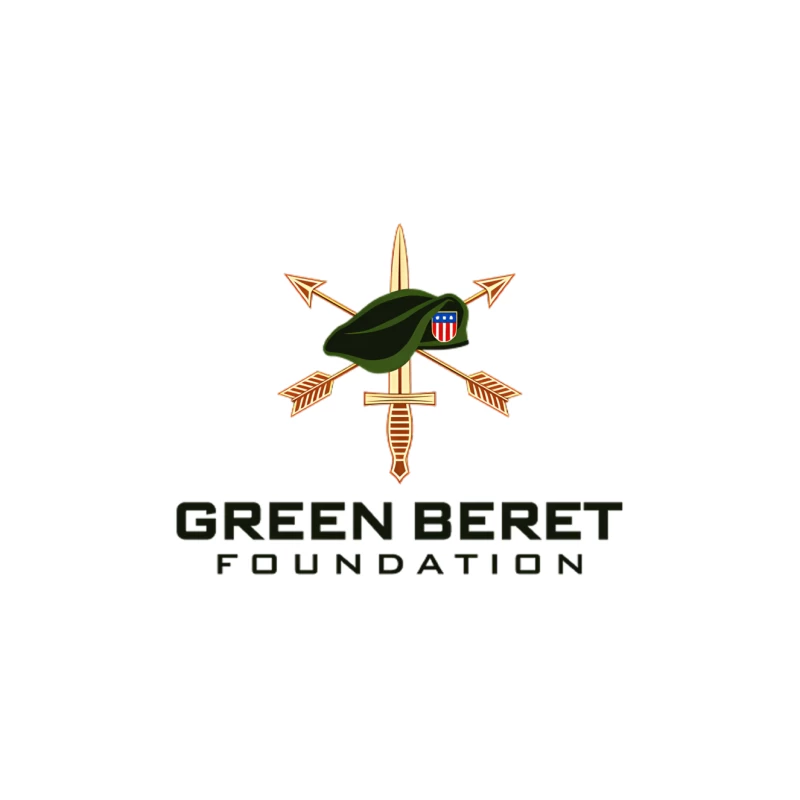 Green Beret Foundation Military Special Forces Logo Tapestry