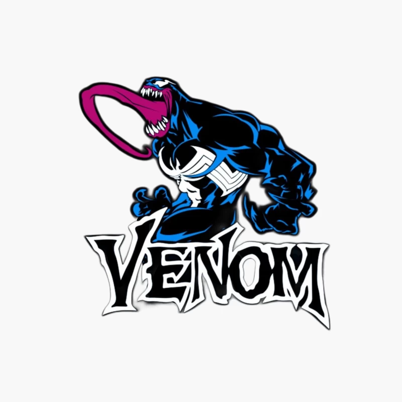 Venom Comic Character Illustration Cotton Tote Bag