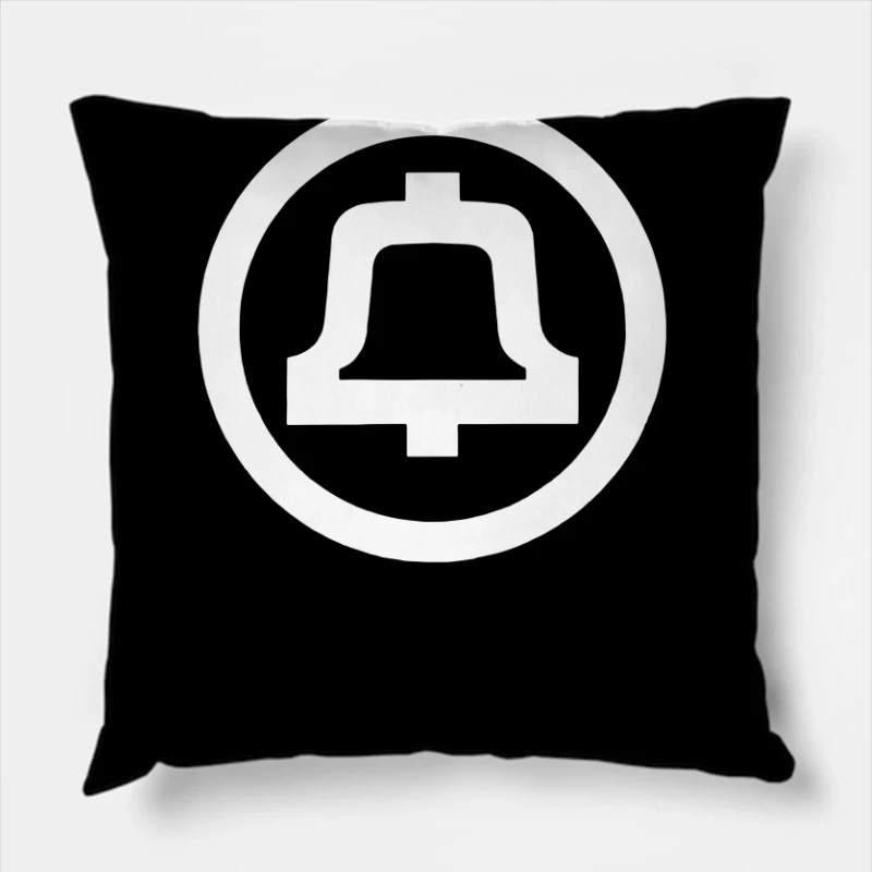 1969 Bell System Logo Throw Pillow