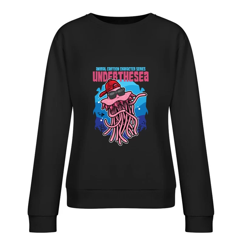 Coole Qualle unter dem Meer Damen Pullover Sweatshirt