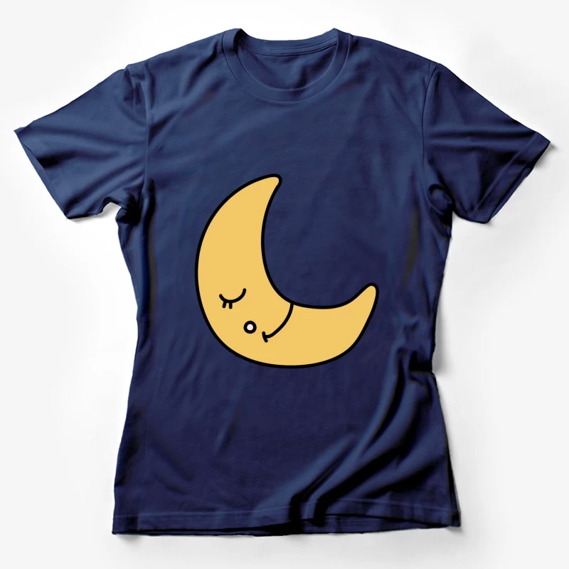 Croissant de Lune Endormie Femme T-Shirt