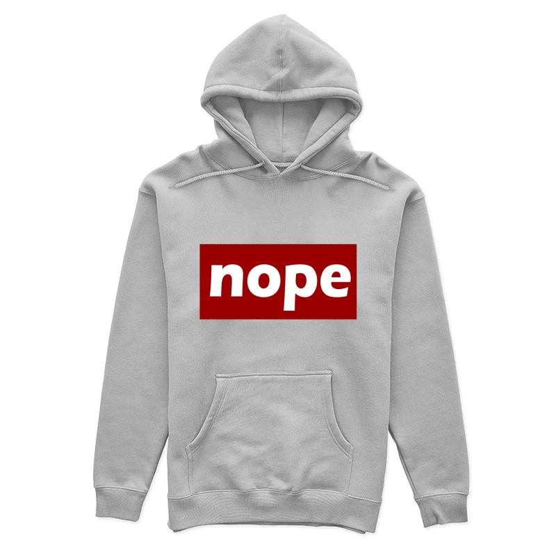 Nope typograph Female Pullover Hoodie