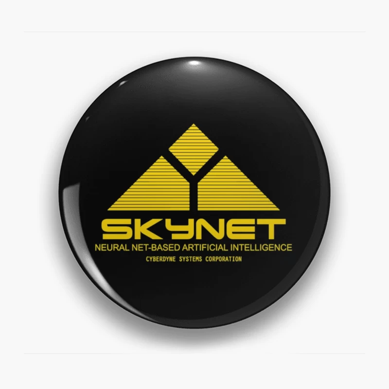 Skynet Corporate Logo - Cyberdyne Systems AI Technology Pin