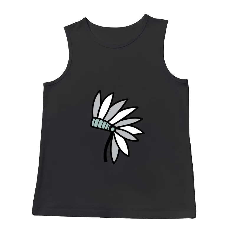 Coiffe à plumes stylisée Homme Débardeur