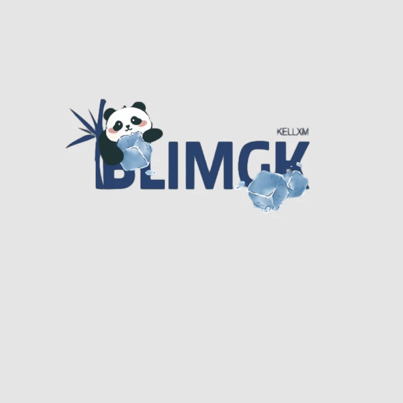 Logo Panda Mignon avec Glaçons Homme Sweat à capuche