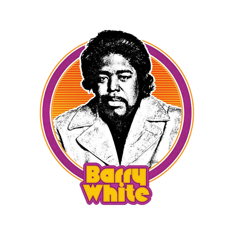 Barry White  Retro Soul Music Fan Design Tapestry