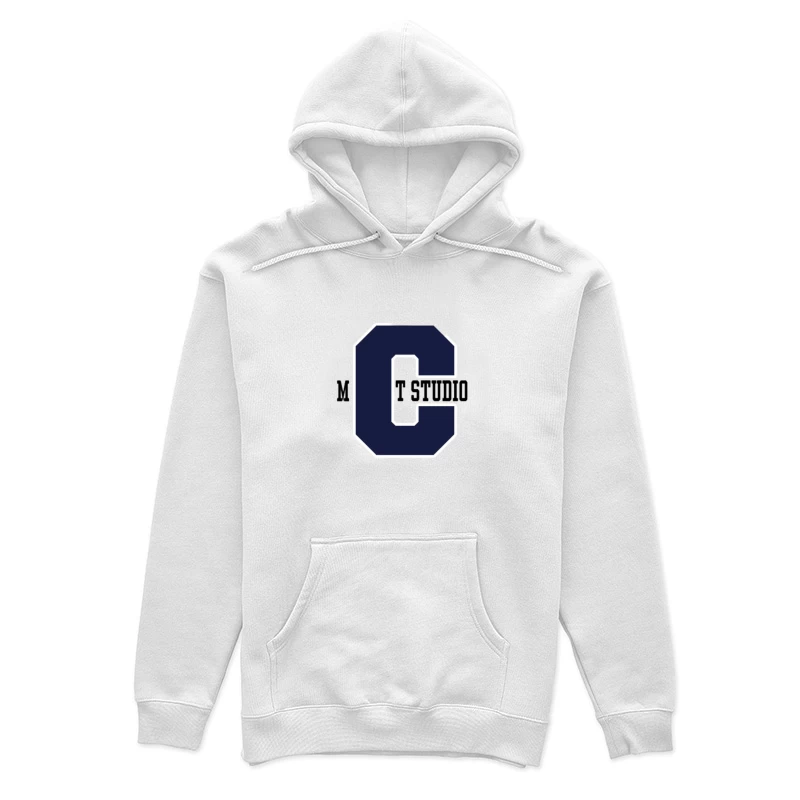 Logo Lettre C Bleu Femme Sweat à capuche