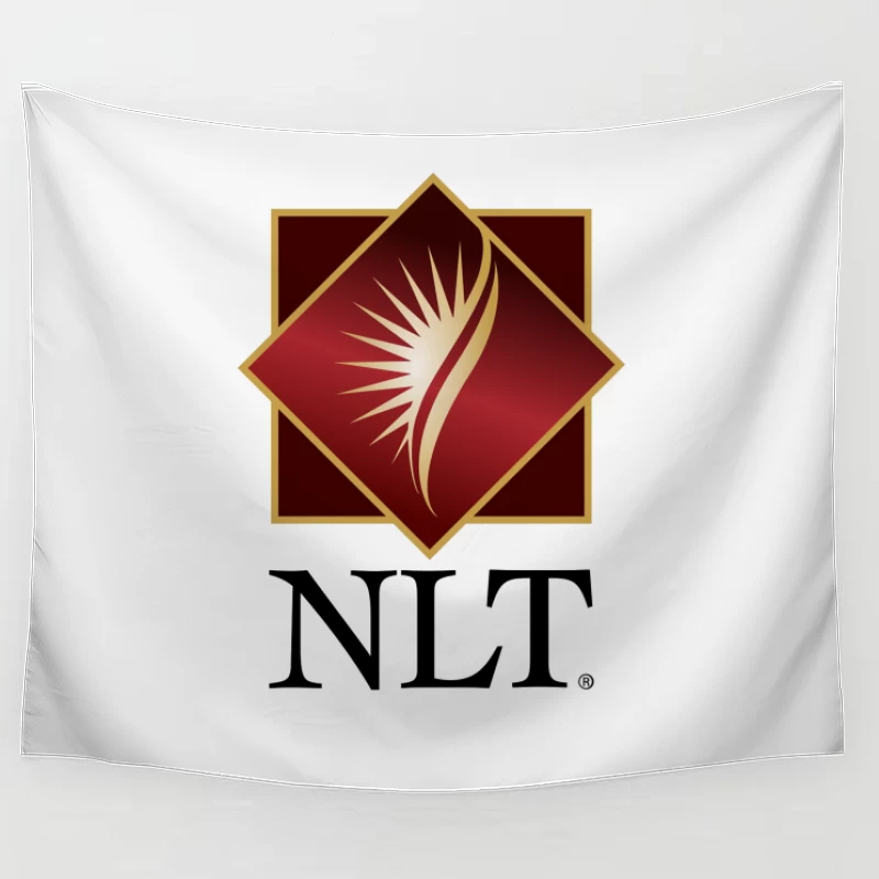 NLT Corporate Logo with Gold Diamond Design Tapestry