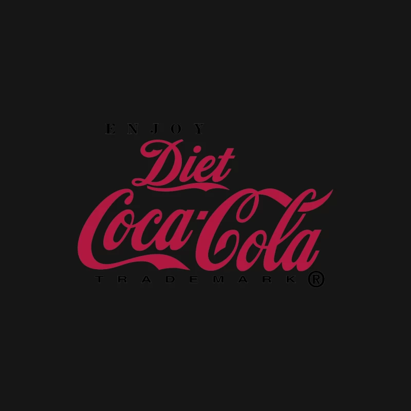Diet Coca-Cola Logo: Iconic Soft Drink Branding Mouse Pad