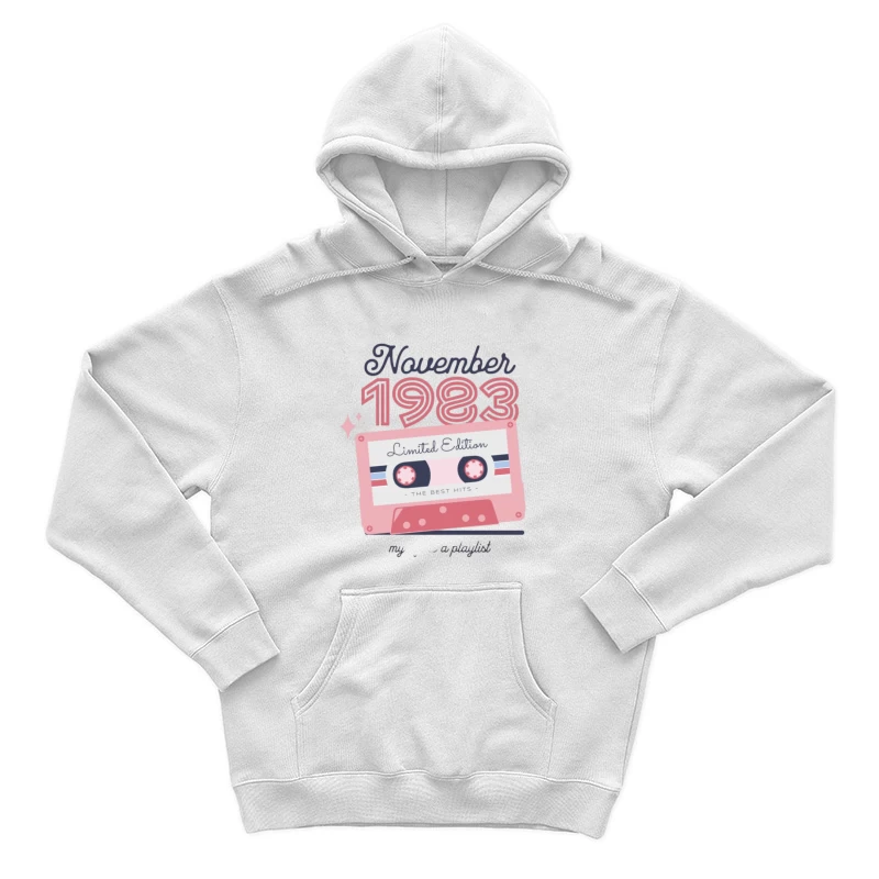 November 1983 Musikkassette Herren Pullover Hoodie