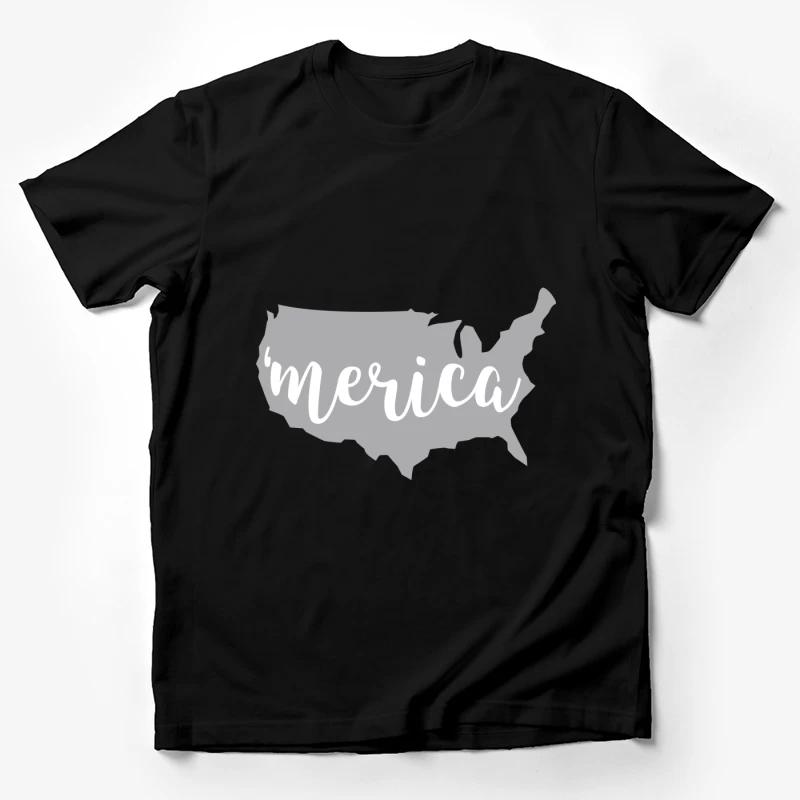 Carte des États-Unis avec 'Merica Homme T-Shirt