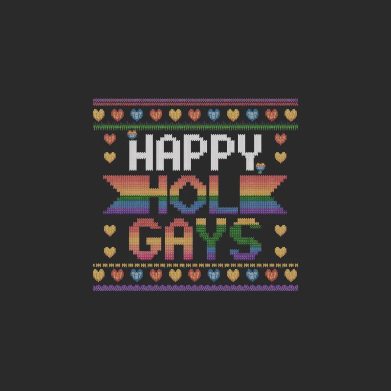 Happy Holi Gays: A Colorful LGBTQ Pride Knitting Pattern Baseball Cap
