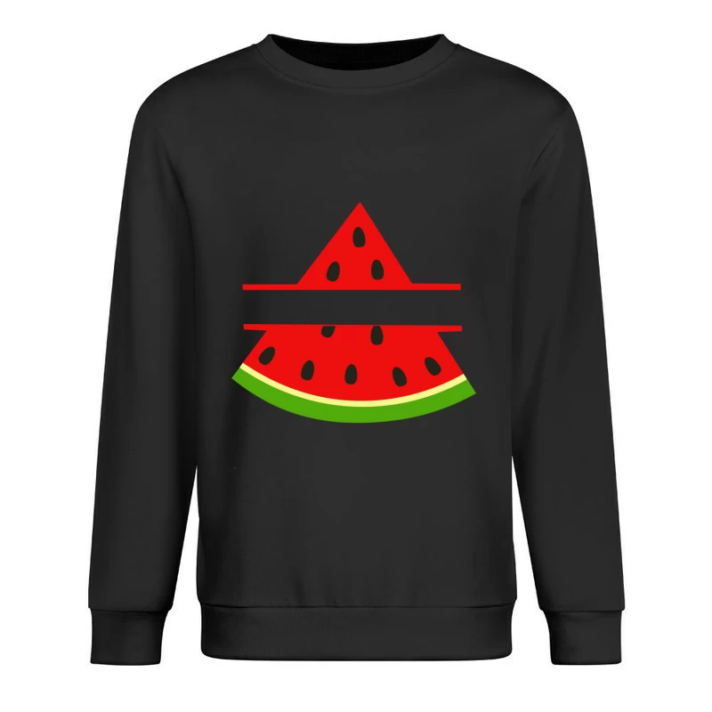 Tranche de pastèque stylisée Homme Sweat-shirt à enfiler