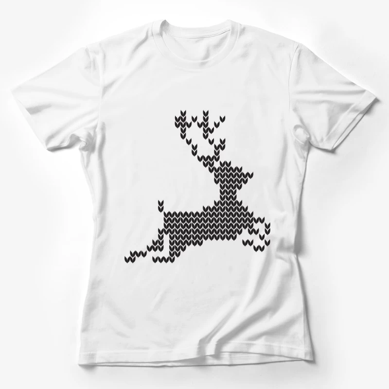 Cerf Géométrique en Pixels Femme T-Shirt