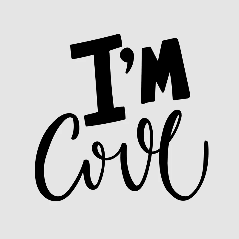 Phrase Inspirante : Je Suis Cool Femme Sweat à capuche