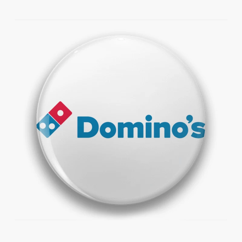 Domino's Pizza Corporate Logo in Blue and Red Pin